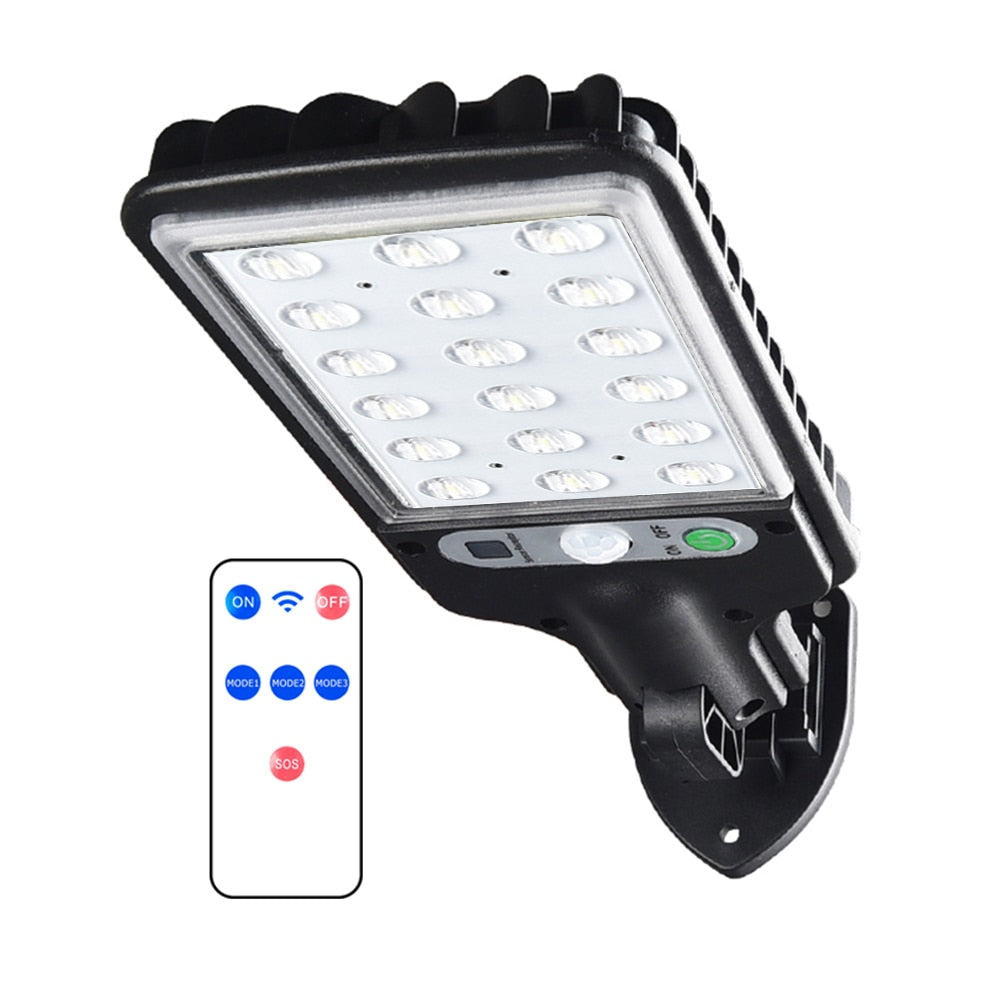 18led/30cob/72cob LED Solar Power Wall Light Outdoor Motion Sensor Lamp Garden Yard Remote Control Lamp Solar Street Lights