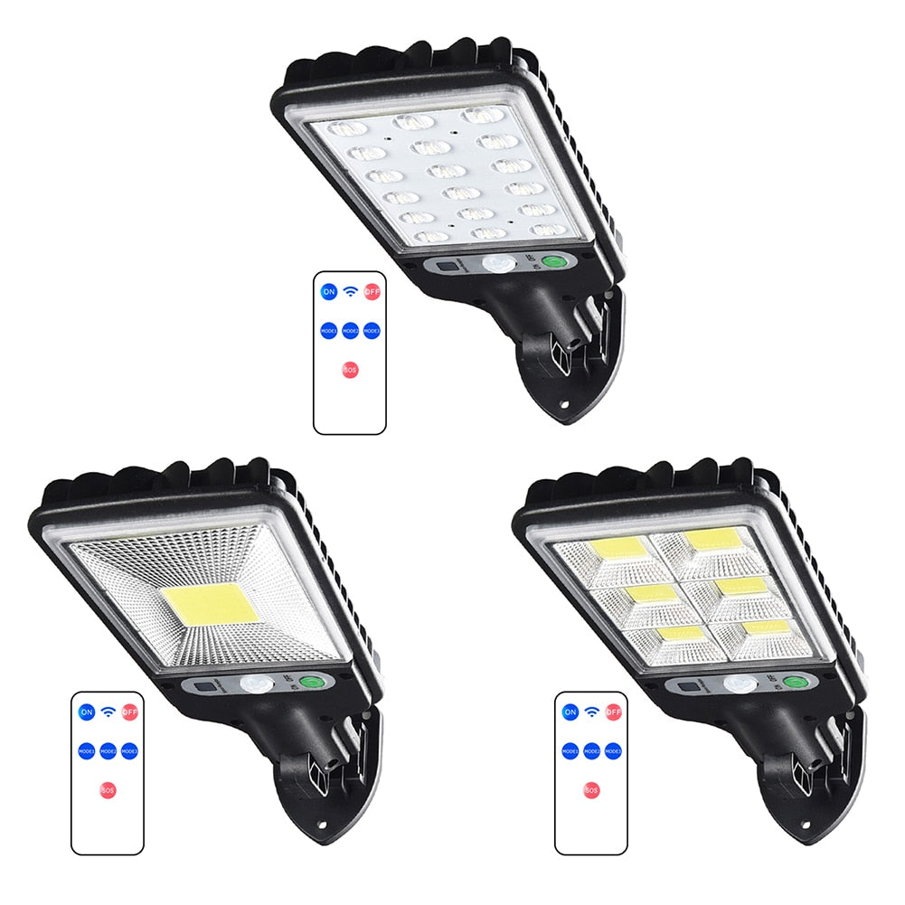 18led/30cob/72cob LED Solar Power Wall Light Outdoor Motion Sensor Lamp Garden Yard Remote Control Lamp Solar Street Lights