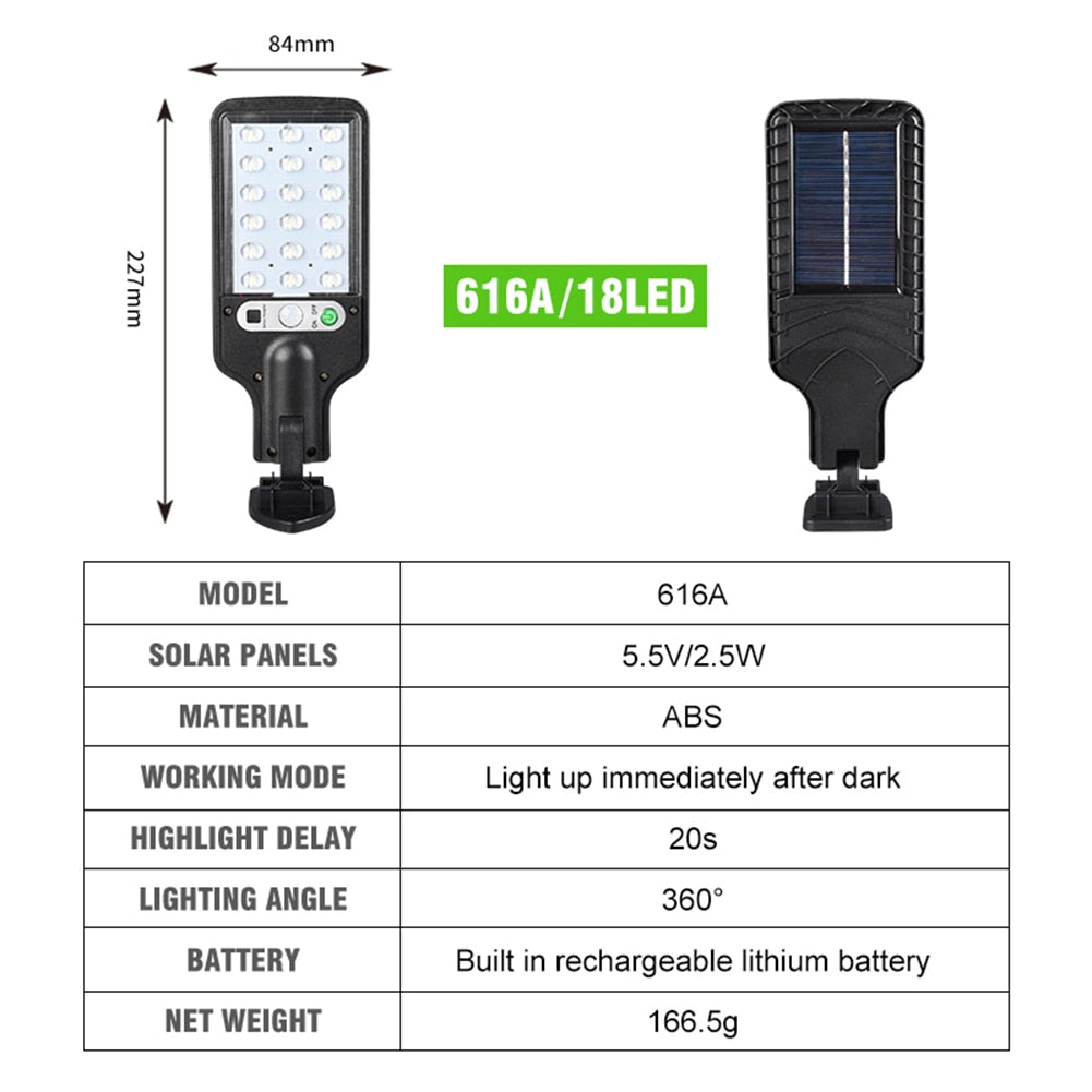 18led/30cob/72cob LED Solar Power Wall Light Outdoor Motion Sensor Lamp Garden Yard Remote Control Lamp Solar Street Lights