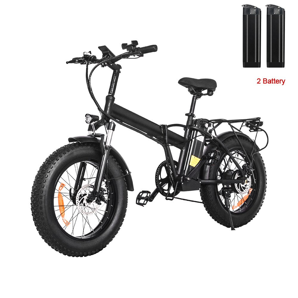 XQS-Q20 Electric Bike 1000W Motor 14AH Bicycles Electric Mountain Bike Snow Bicycle 20×4.0 Fat Tire ebike Folded Ebike Cycling