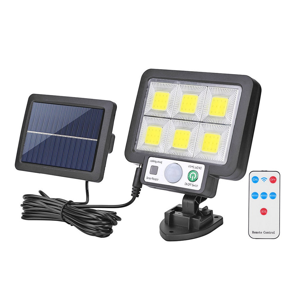 Solar LED Light Outdoor Waterproof Lighting Street Light Porch Wall Lamp PIR Motion Sensor Solar Spotlight for Garden Yard Patio