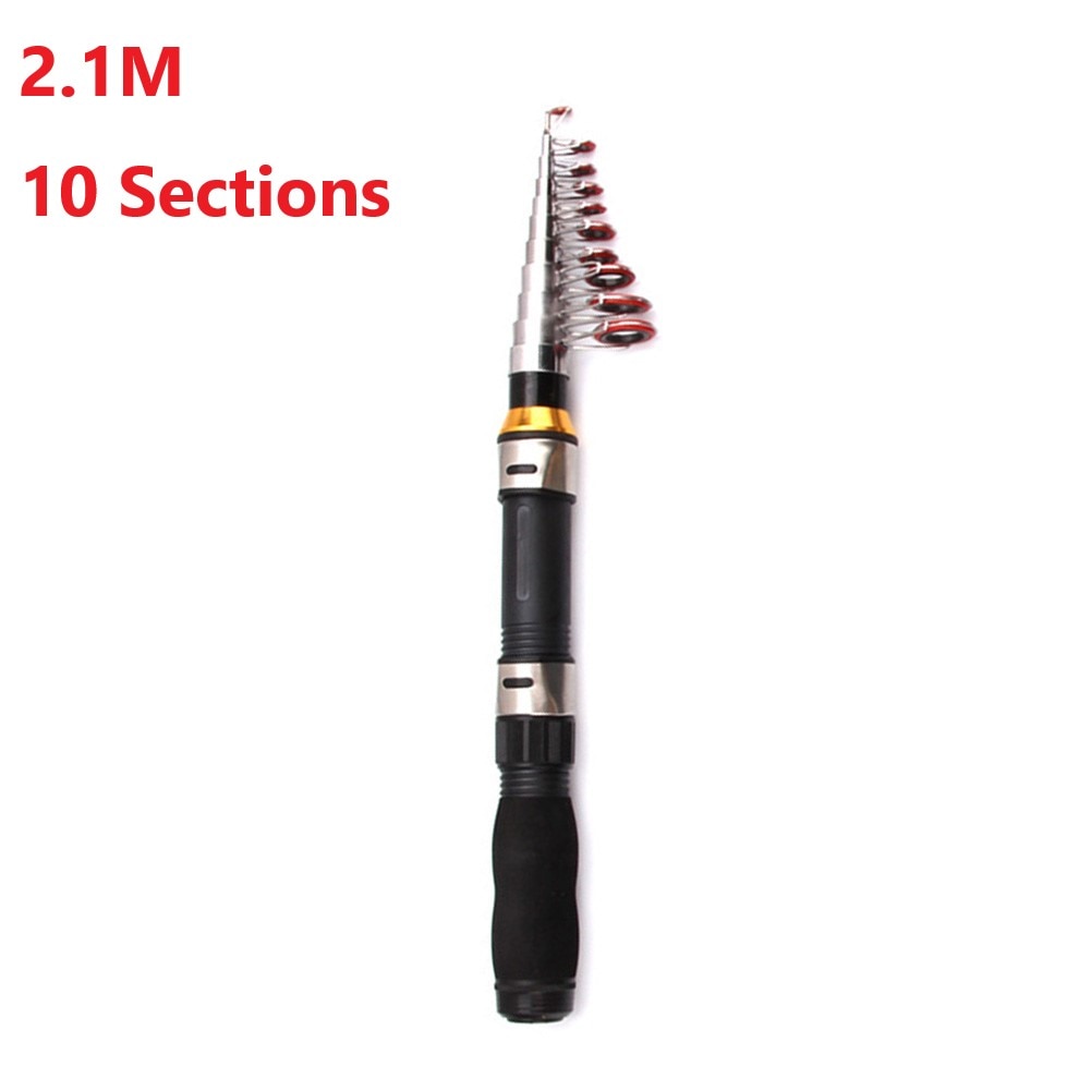 Fishing Rod Rivers Carbon Fiber Telescopic Fishing Rod Super Hard Mini Fishing Rod 1m-2.1m FRP Ultralight Spinning Rod Feeder