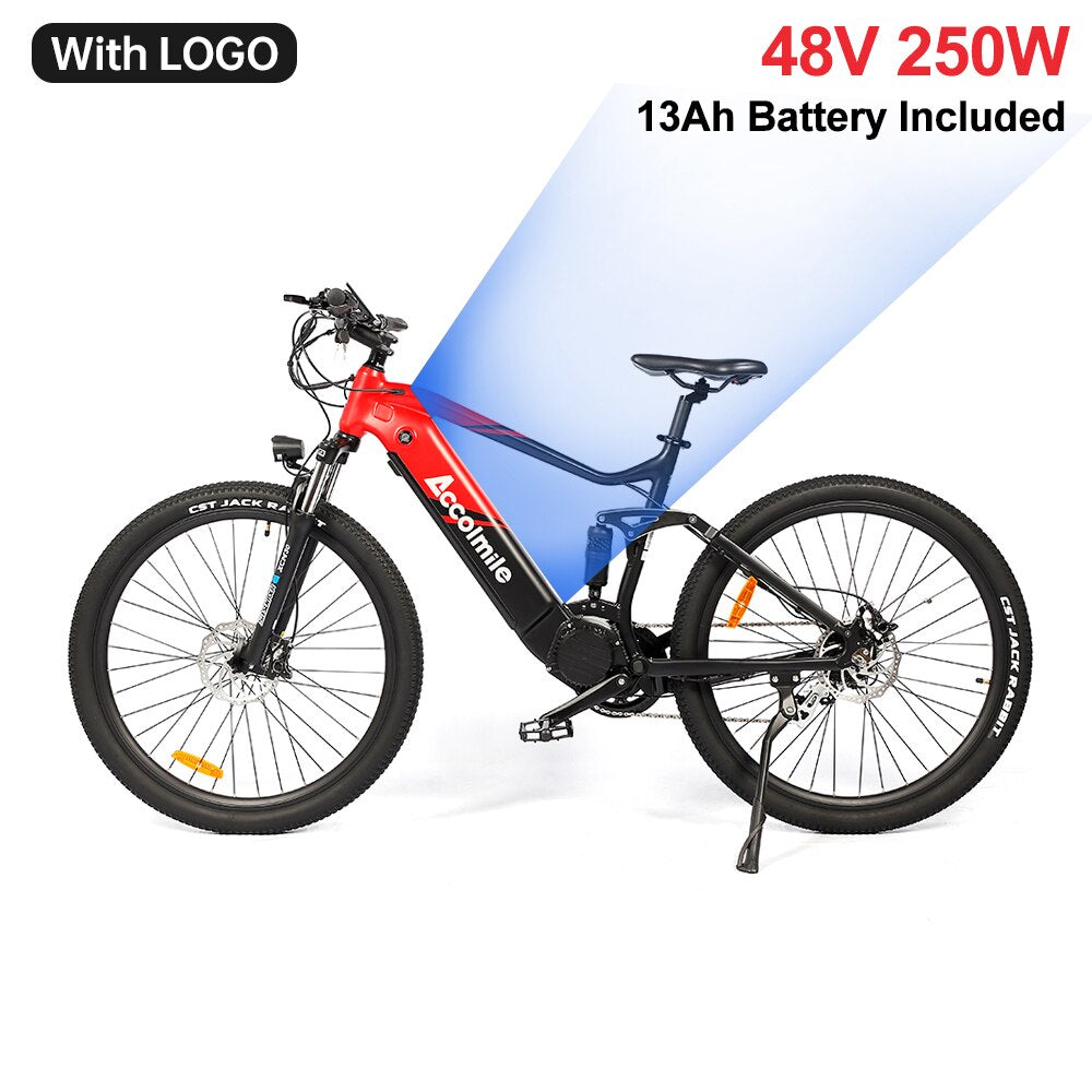 Accolmile Electric Bike 29 27.5 inch Mountain eBike Powerful 750W 500W 250W BAFANG Mid Drive Motor eMTB Adult Bicycle 8 Speed