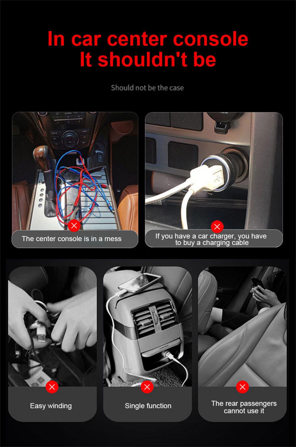 3-in-1 Retractable Car Charger Universal Charging Cables For IPhone IOS Android Huawei Samsung Xiaomi Telescopic Charge Cord
