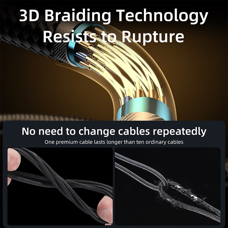 Joyroom 90 Degree USB Data Cable For iPhone 14 13 12 11 Pro Max Nylon Braided Fast Charging Cable 2.4A Super Fast Charging 1.2m