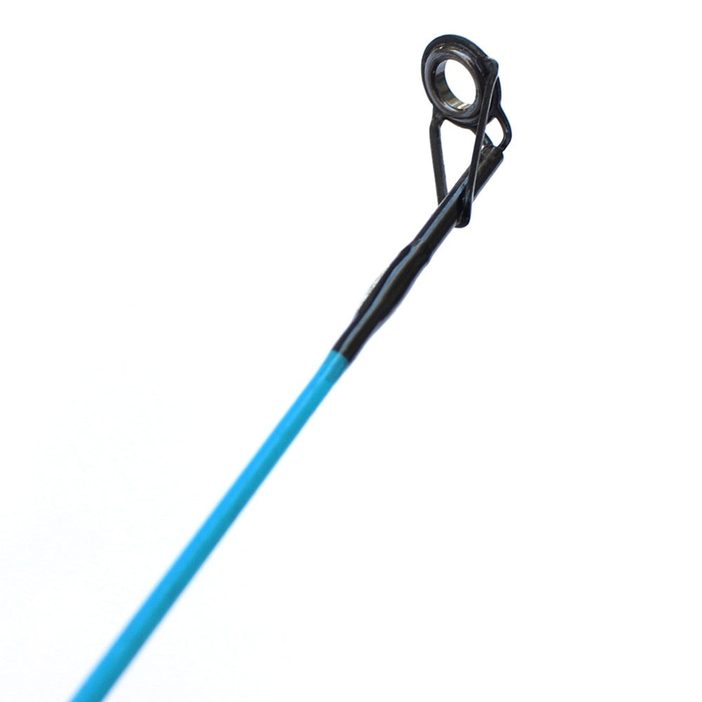 New 1.2M Portable Soft Tail Fiber Reinforce Plastic Lure Rod Telescopic Solid Raft Spining Fishing Pole Fishing Tackle Accessory