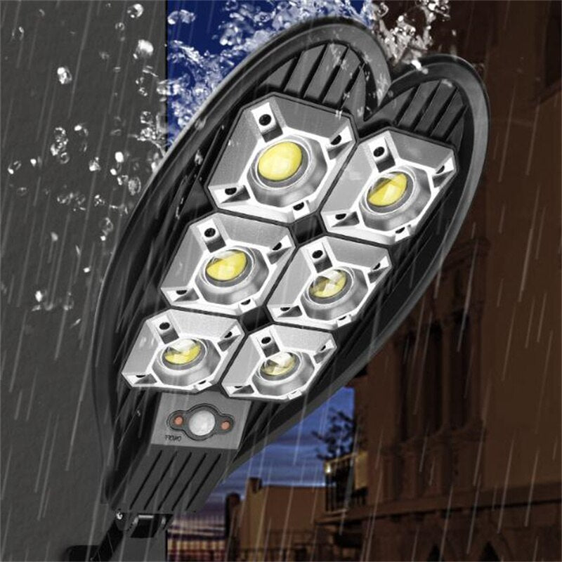 Solar Street Lights Outdoor 108COB Light Control Motion Sensor Dusk to Dawn Security Led Solar Street Light for Square Garden