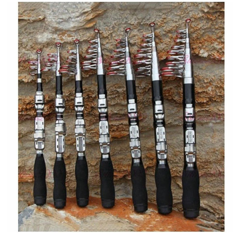 Fishing Rod Carbon Fiber Telescopic Ultra-light Hard Pole For Freshwater Fishing Pole Entertainment Mini Travel Rod 36*2*2