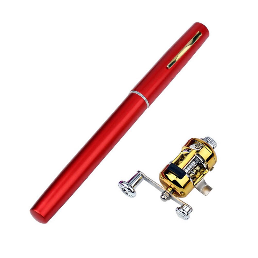 Portable Pocket Telescopic Mini Fishing Rod Pole Pen Shape Folded Fishing Rod Pole Pen Shape Folded River Lake Fishing Rod