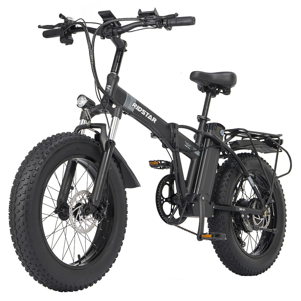 XQS-Q20 Electric Bike 1000W Motor 14AH Bicycles Electric Mountain Bike Snow Bicycle 20×4.0 Fat Tire ebike Folded Ebike Cycling