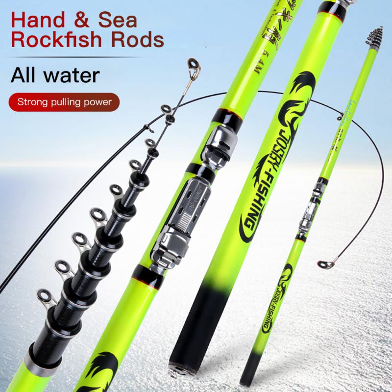 3.6M-6. Carbon Fiber Fishing Rod Or Rod Reel Combos Portable Telescopic Fishing Pole Spinning Reel Fishing Set