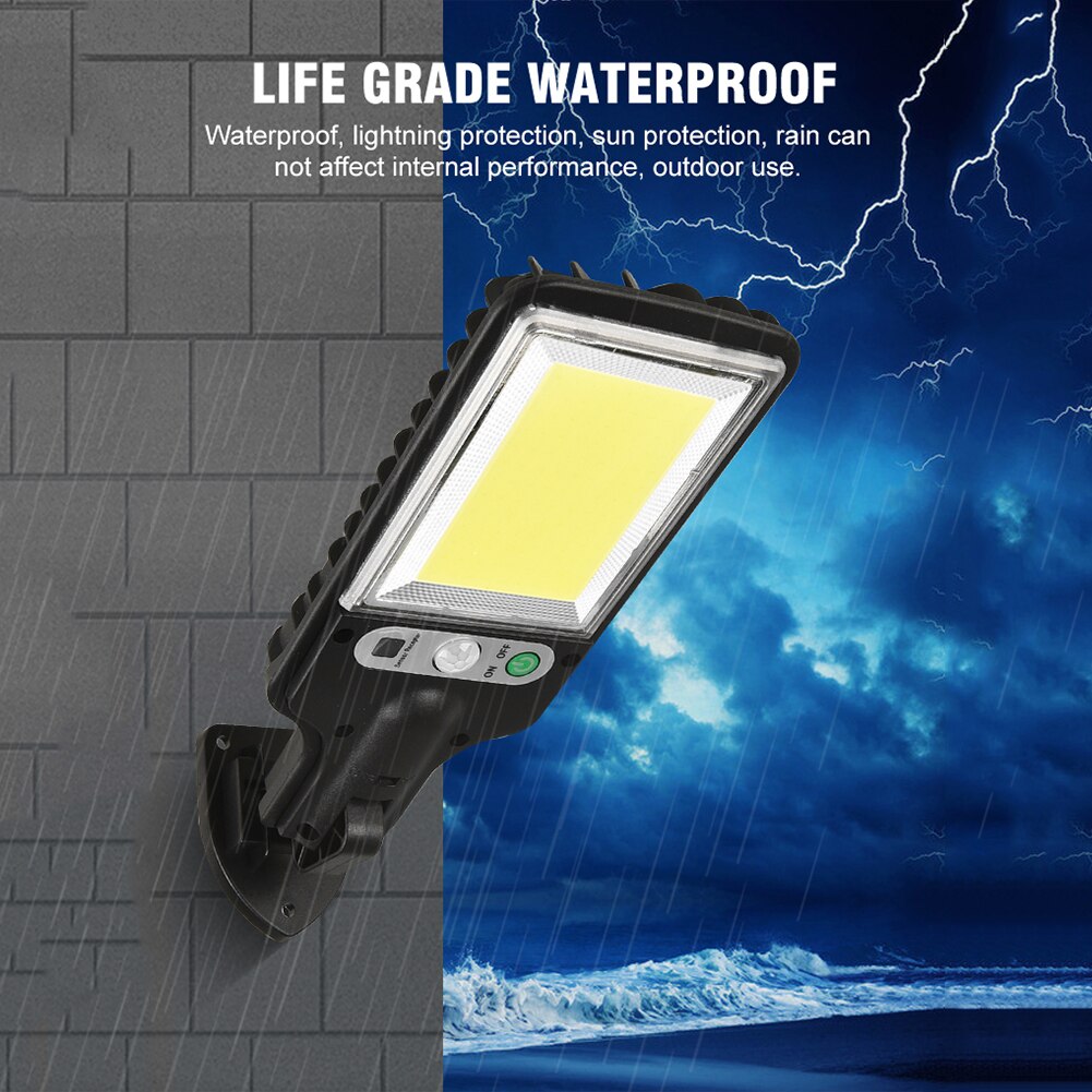 Outdoor LED Solar Street Lights Motion Sensor 117COB Solar Street Light Waterproof 3 Light Mode Wall Lamp For Garden