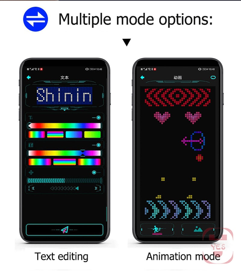 App Control Bluetooth Led Party Glasses Customized Languages USB Charge Flashing Luminous Eyewear Christmas Concert Sunglasses