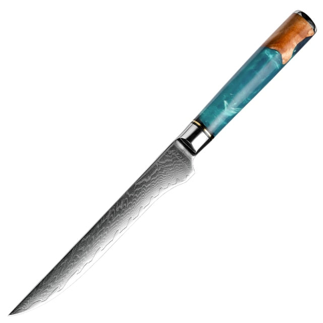 Grandsharp Damascus Kitchen Knives vg10 Japanese Stainless Steel Chef Santoku Cleaver Bread Utility Paring Knife Cooking Tools