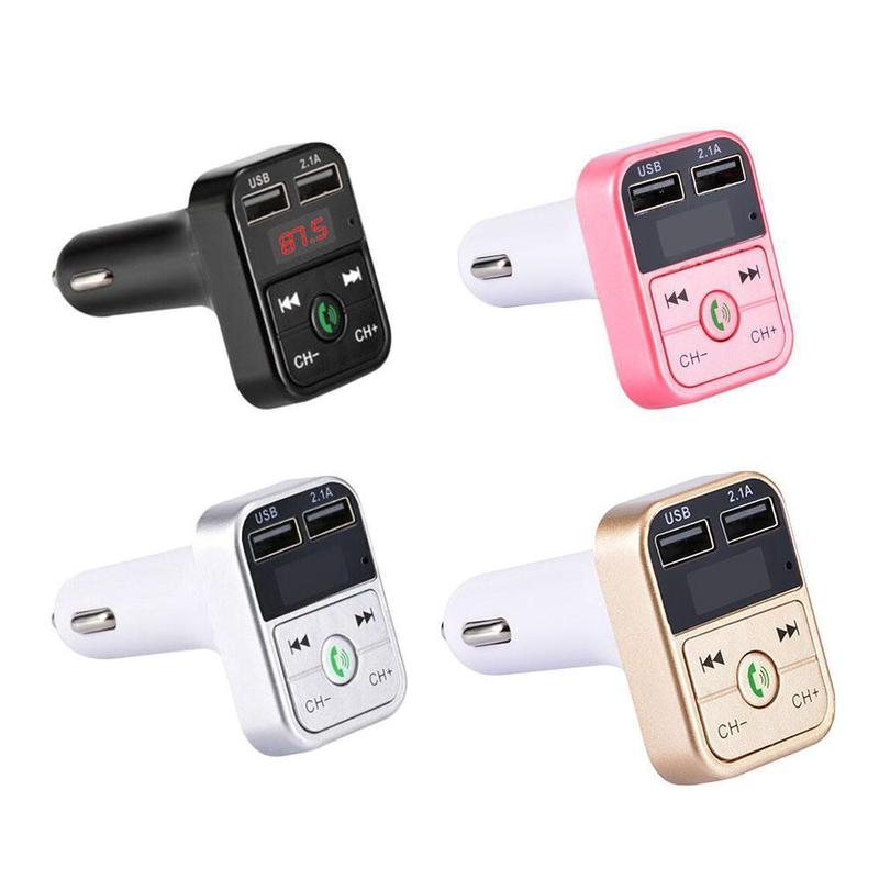 FM Transmitter Bluetooth Handsfree Wireless Bluetooth Car Kit Vehicle MP3 Player 2 USB Charger 2.1A Car FM Modulator