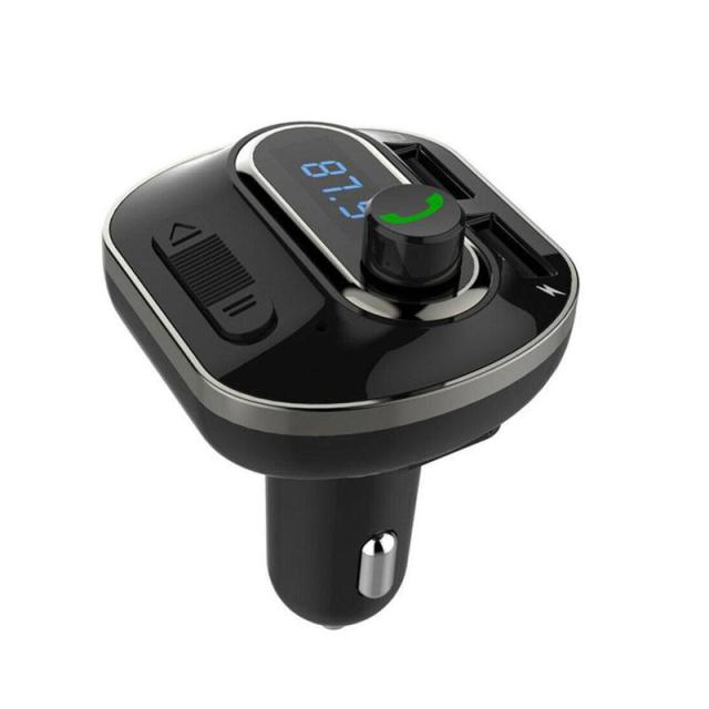 Handsfree Bluetooth FM Transmitter Aux FM Modulator Car Kit Car Audio MP3 Player Dual USB Car Charger with 3.1A Quick Charge