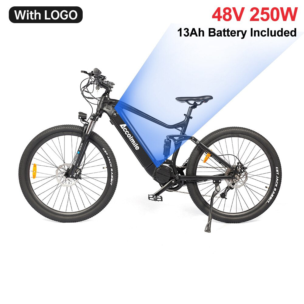 Accolmile Electric Bike 29 27.5 inch Mountain eBike Powerful 750W 500W 250W BAFANG Mid Drive Motor eMTB Adult Bicycle 8 Speed