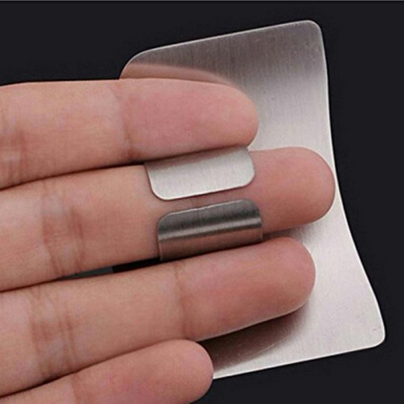 1Pc Finger Hand Protector Guard Stainless Steel Kitchen Knife Cut Safe Vegetable Cutting Hand Guard Kitchen Tool Gadgets