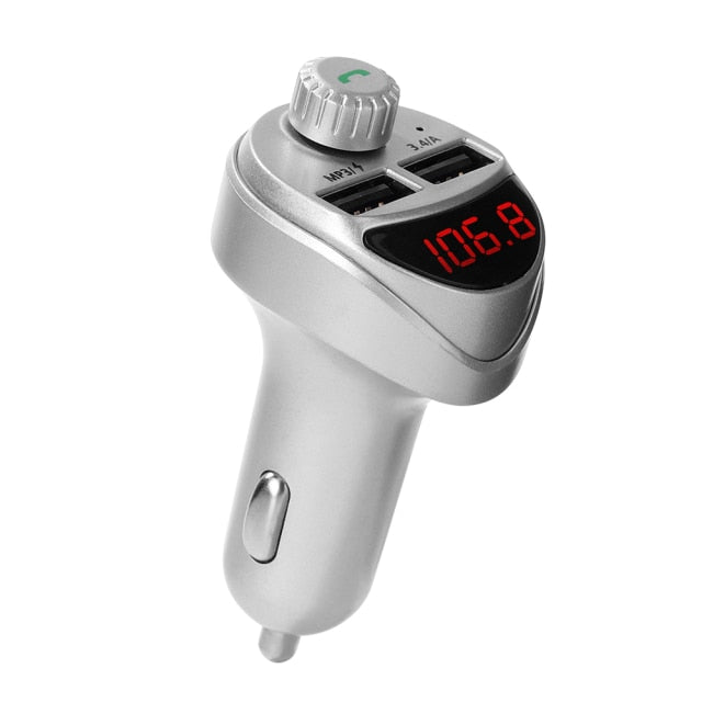 Car Bluetooth-compatible 4.2 FM Transmitter FM Radio Adapter MP3 Player 3.4A USB Charger Dual USB Fast Charger Car Accessories