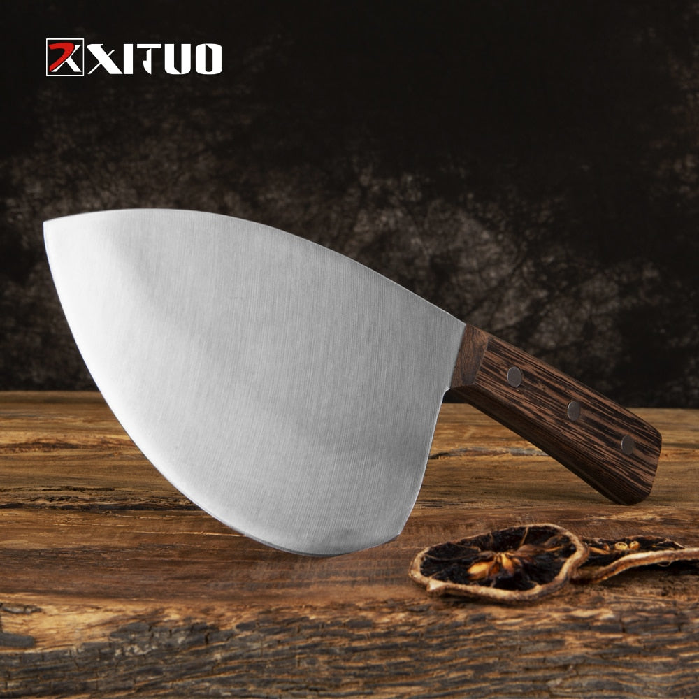 XITUO High quality Outdoor Kitchen Knife Blank Handmad Stainless Steel Blade Tool Multifunction Chef Chopping Boning Knife Sharp